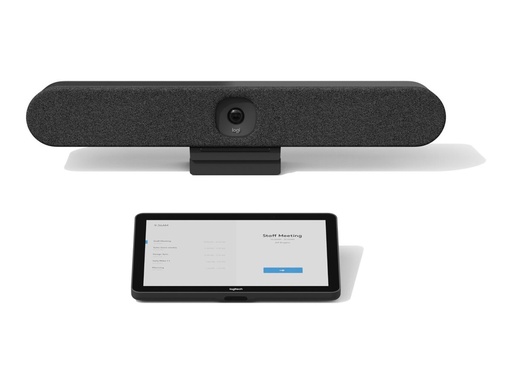 [991-000479] Logitech Tap IP Appliance Room Solutions Huddle + Small Rooms - Kit für Videokonferenzen (Logitech Tap IP, Logitech Rally Bar Huddle)