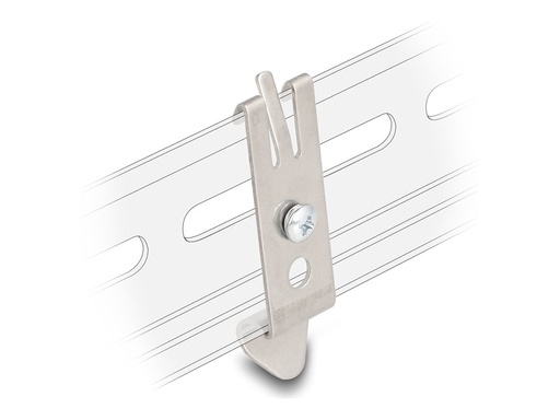 [67041] Delock Halter für DIN-Schiene - mit 2 Befestigungslöchern