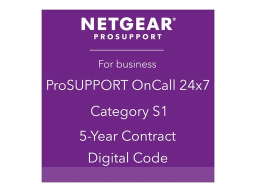 [PMB0S51-10000S] Netgear ProSupport OnCall 24x7 Category S1 - Technischer Support - Telefonberatung (für komplizierte Netzwerkgeräte)