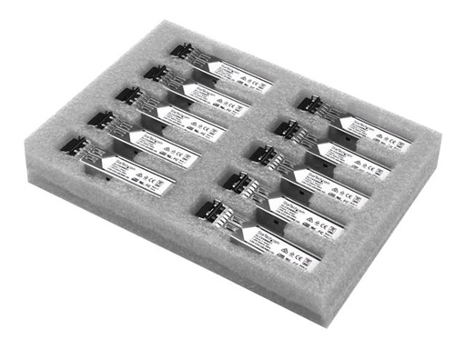 [GLCSXMM10PST] StarTech.com Startech Gigabit LWL SFP Transceiver Modul - Cisco GLC-SX-MM kompatibel - MM LC - 550m - Mini GBIC 10er Pack - 1000Base-SX - SFP (Mini-GBIC)-