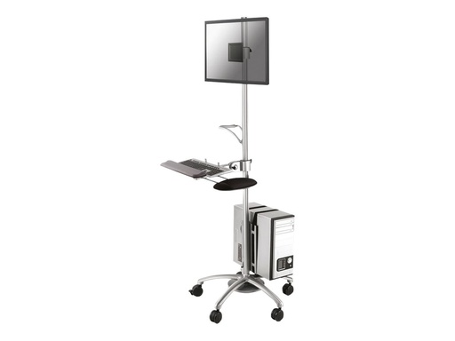 [FPMA-MOBILE1800] Neomounts FPMA-MOBILE1800 - Wagen - für LCD-Display / PC-Ausrüstung - Silber - Bildschirmgröße: 25.4-68.6 cm (10"-27")