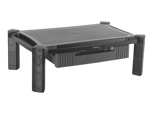 [MONSTADJDL] StarTech.com Monitor Ständer mit Schublade - Höhenverstellbar - Groß: 50cm - Computer Monitorständer bis zu 32 Zoll - Aufstellung (Gestelloberfläche, 8 kleine Steigleitungen, 4 große Steigleitungen)