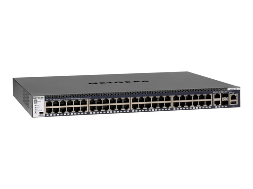 [GSM4352S-100NES] Netgear M4300-52G - Switch - L3 - managed - 2 x 10/100/1000/10000 + 2 x 10 Gigabit SFP+ + 48 x 10/100/1000