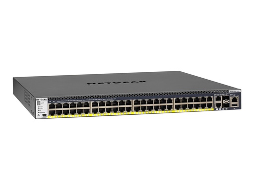 [GSM4352PA-100NES] Netgear M4300-52G-PoE+ - Switch - L3 - managed - 2 x 10/100/1000/10000 + 2 x 10 Gigabit SFP+ + 48 x 10/100/1000 (PoE+)