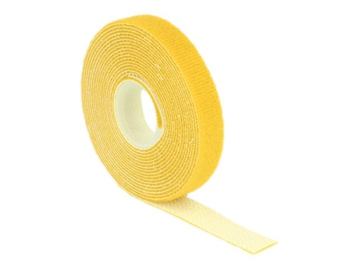 [18734] Delock Velcro - Kabelbinderrolle - 3 m - Gelb