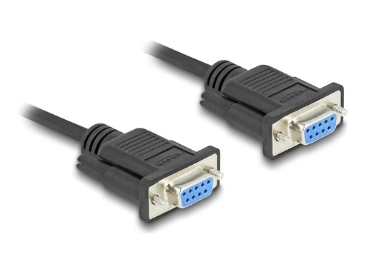 [86822] Delock Serielles RS-232-Kabel - DB-9 (W) schraubbar zu DB-9 (W)