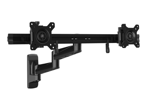 [ARMDUALWALL] StarTech.com Wandmontage Dual Monitorarm - Drehbar - Zweifach Monitorhalter - Für zwei 15" bis 24" Monitore - VESA Halterung - Stahl - Halterung - einstellbarer Arm - für 2 Monitore - stabiler Stahl - Bildschirmgröße: 38.1-61 cm (15"-24")