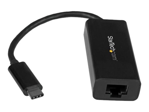 [US1GC30B] StarTech.com USB C to Gigabit Ethernet Adapter - Black - USB 3.1 to RJ45 LAN Network Adapter - USB Type C to Ethernet (US1GC30B)