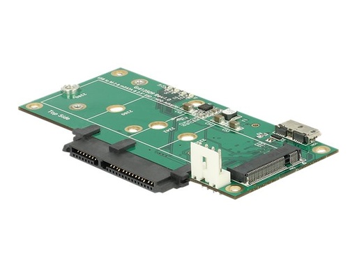 [62867] Delock Speicher-Controller - mSATA, M.2 - M.2 Card / SATA 6Gb/s / mSATA - 6 Gbit/s - USB 3.1 (Gen 2)