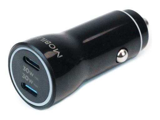 [020022] Mobilis Energia Charger 60W Car 2 USB-C 1 USB-A SB