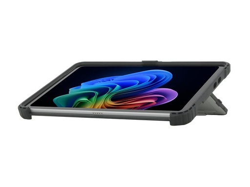 [062014] Mobilis Hintere Abdeckung für Tablet - widerstandsfähig - mit verstärkten Kanten - durchsichtig, Schwarz - für Microsoft Surface Pro for Business (12-inch)