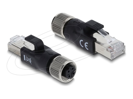 [90832] Delock Netzwerkadapter - 4-polig M12-D (W)