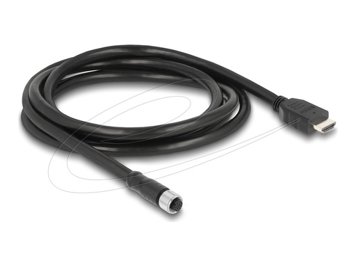 [81218] Delock Adapterkabel - 17 pin M12 weiblich zu