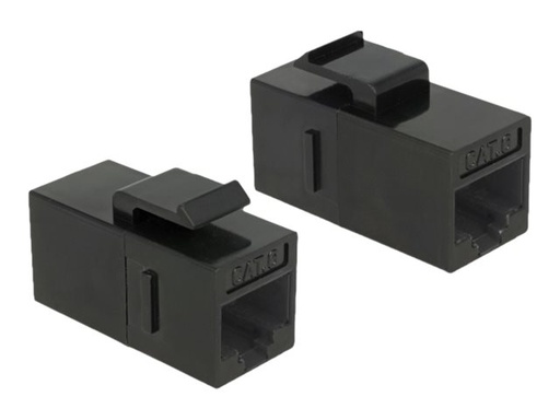 [86629] Delock Keystone Module RJ45 jack > RJ45 jack Cat.6 UTP - Modulare Eingabe - CAT 6 - UTP - RJ-45 - Schwarz (Packung mit 25)