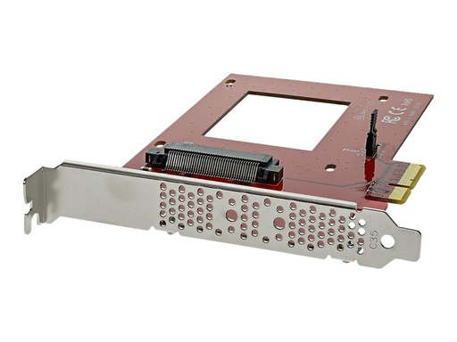 [PEX4SFF8639] StarTech.com Startech U.2 auf PCIe Adapter für 2,5" U.2 NVMe SSD - SFF 8639 - 4x PCI Express 3.0 - NVMe PCIe Adapter - U.2 PCIe Karte - Schnittstellenadapter - 2.5" (6.4 cm)