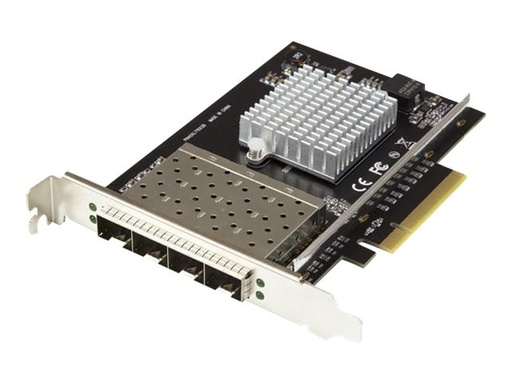 [PEX10GSFP4I] StarTech.com Startech Quad Port 10G SFP+ Netzwerkkarte - Intel XL710 Open SFP+ Converged Adapter - PCIe 10 Gigabit Ethernet Server NIC - 10GbE LWL LAN Karte - Dell PowerEdge HPE ProLiant (PEX10GSFP4I)
