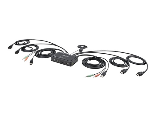 [C2-DH46-UA2-CBL-KVM] StarTech.com 2-Port Dual Monitor HDMI KVM Switch