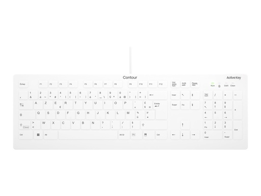 [AK-C8112-US-W/FR] Cherry Contour Active Key AK-C8112 - Tastatur - medizinisch