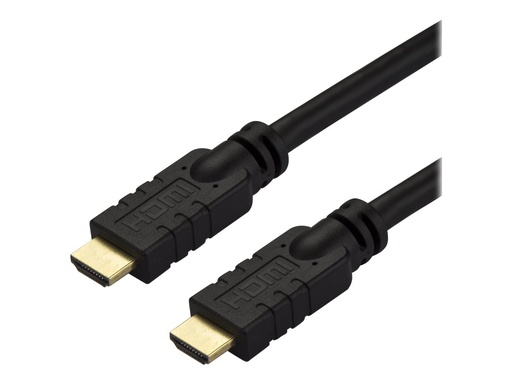 [HD2MM10MA] StarTech.com Startech 10m(30ft) HDMI 2.0 Cable, 4K 60Hz Active HDMI Cable, CL2 Rated for In Wall Installation, Long Durable High Speed Ultra-HD HDMI Cable, HDR 10, 18Gbps, Male to Male Cord, Black - Al-Mylar EMI Shielding (HD2MM10MA)