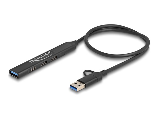 [64272] Delock Hub - 3 x USB-C + 1 x SuperSpeed USB