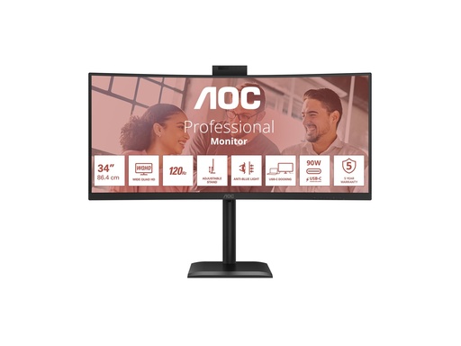 [CU34E4CW] AOC CU34E4CW - LED-Monitor - gebogen - USB - 86.4 cm (34")