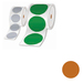 [LTZ1R025FPEL] Brother Rolls of pre-cut labels Brown 25mm - Per
