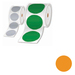 [LTZ1K025FPEL] Brother Rolls of pre-cut labels Orange 25mm - Pe