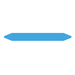 [LTZ1M012FPIP] Brother Pre-cut pipe marker rolls Sky/Air Blue W