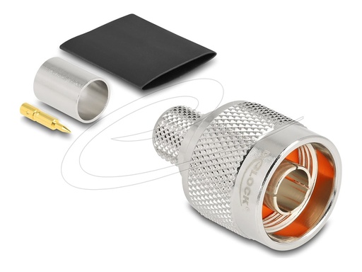 [91768] Delock N Stecker zum Crimpen LMR 400mit passendem Schrumpfschlauch