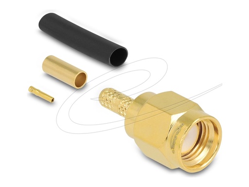 [91788] Delock RP-SMA Stecker zum Crimpen RG-174 RG-316mit passendem