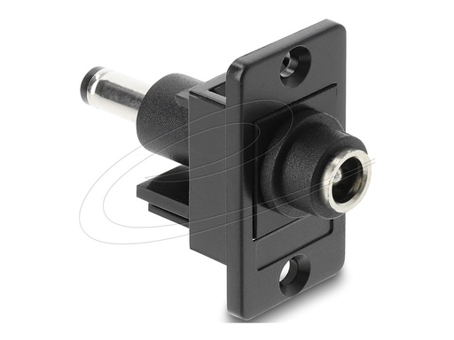 [91121] Delock Befestigungsplatte - DC-Stromversorgungsbuchse 5,5 mm (ID: 2,5 mm)