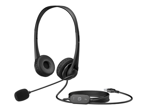 [428K6AA] HP G2 - Headset - On-Ear - kabelgebunden - USB