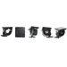 [215935] Brodit Pipe Mount with mounting plate Fits diameter 25 mm.