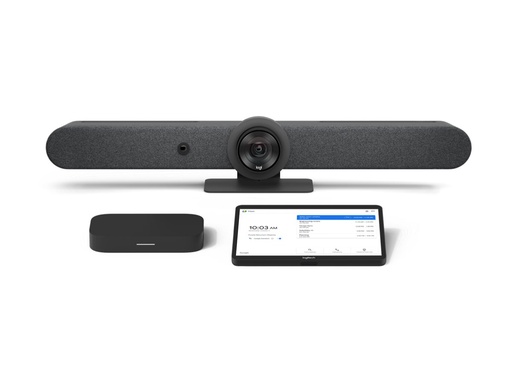 [TAPRBGGGLCTL2] Logitech Room Solutions for Google Meet Medium - Kit für Videokonferenzen (Logitech Tap mit Cat5e Kit, Logitech Rally Bar, Google Meet Compute)
