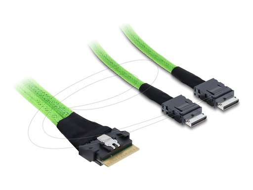[82195] Delock Internes SAS-Kabel - 8i Slim SAS (SFF-8654)