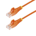 [N6PAT25CMORS] StarTech.com Orange Slim CAT6 Ethernet Cable - Kabel - Netzwerk