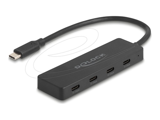 [64322] Delock Hub - 10 Gbps - 4 x USB-C - Desktop