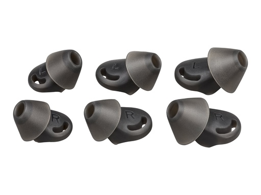[85Q33AA] Poly Ohrstöpsel für Bluetooth-Headset - medium - Schwarz (Packung mit 2)
