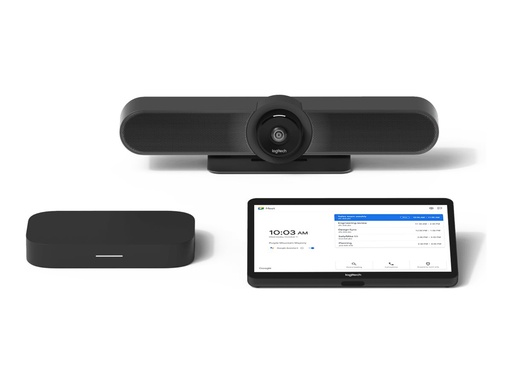 [TAPMUPGGLCTL2] Logitech Room Solutions for Google Meet Small - Kit für Videokonferenzen (Logitech MeetUp, Logitech Tap mit Cat5e Kit, Google Meet Compute)