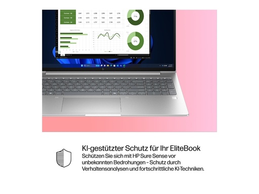 [AD3L4ET#BCM] HP EliteBook 6 G1i Notebook AI - 177-Grad Scharnierdesign - Intel Core Ultra 5 225U / 1.5 GHz - Win 11 Pro - Intel Graphics - 16 GB RAM - 512 GB SSD NVMe - 40.6 cm (16")