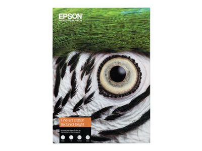 [C13S450289NQ] Epson Fine Art Bright II - Baumwolle - strukturiert matt - 515 Mikron - hochweiß - A3 Plus (329 x 483 mm)