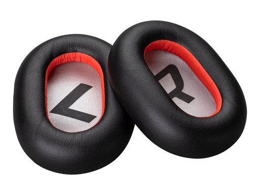 [85Q42AA] Poly Ohrpolster für Bluetooth-Headset - Kunstleder - Schwarz (Packung mit 2)