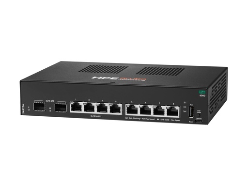 [S4R22A#ABB] HPE Networking CX 6000 8p 10M/100M/1G 2p SFP 1G Switch - Switch - managed