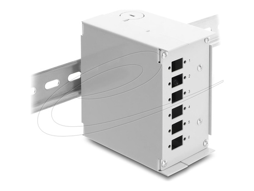 [91066] Delock Glasfaser-Patchpanel (blank) - DIN schienenmontierbar