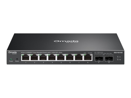 [ES210X-M2] TP-LINK Omada ES210X-M2 V1 - Switch - L2+ - managed - 8 x 2.5GBase-T + 2 x 10 Gigabit SFP+ (Uplink)