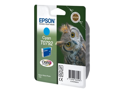 [C13T07924020] Epson T0792 - 11 ml - Cyan - original - Blister mit RF- / akustischem Alarmsignal