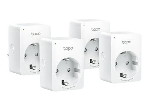 [TAPO P100(4-PACK)] TP-LINK Tapo P100 V2 - Smart-Stecker - mini - kabellos - 802.11b/g/n - 2.4 Ghz (Packung mit 4)