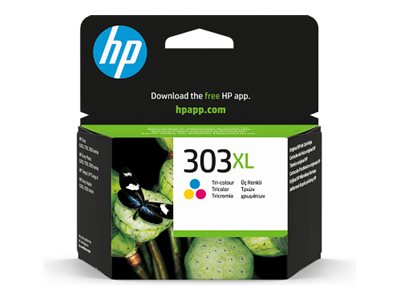 [T6N03AE#LS1] HP 303XL - 10 ml - Hohe Ergiebigkeit - Farbe (Cyan, Magenta, Gelb)