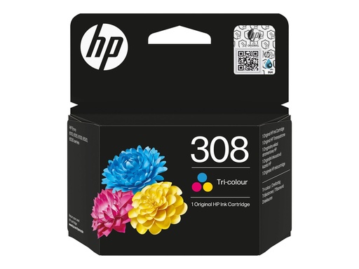 [7FP20UE#30B] HP 308 - Gelb, Cyan, Magenta - original - Blisterverpackung
