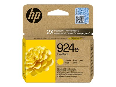 [4K0U9NE#LS1] HP 924e EvoMore - 9 ml - Gelb - original - Officejet